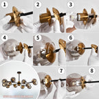 Vintage Luxe Metal Chandelier — 12-Light - View 5
