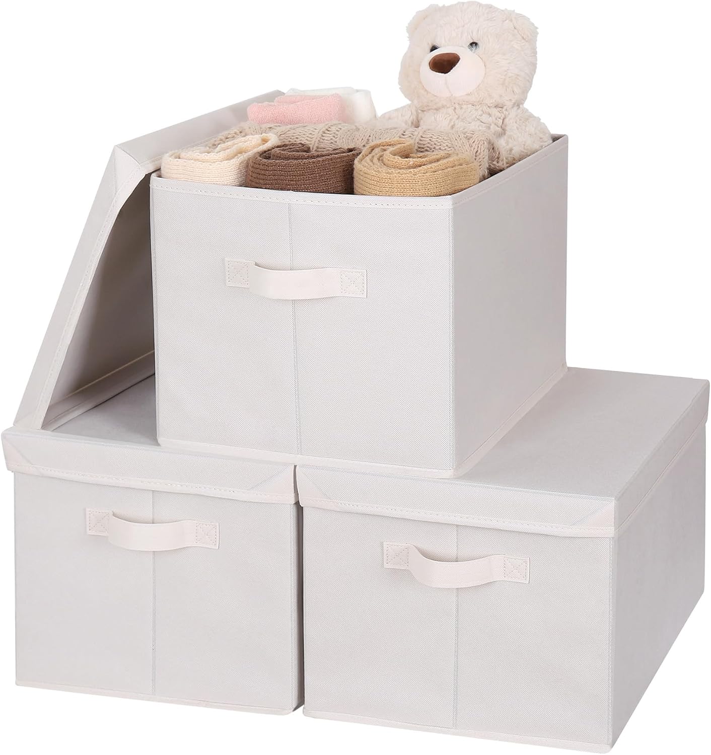 Beige Storage Bin — Beige