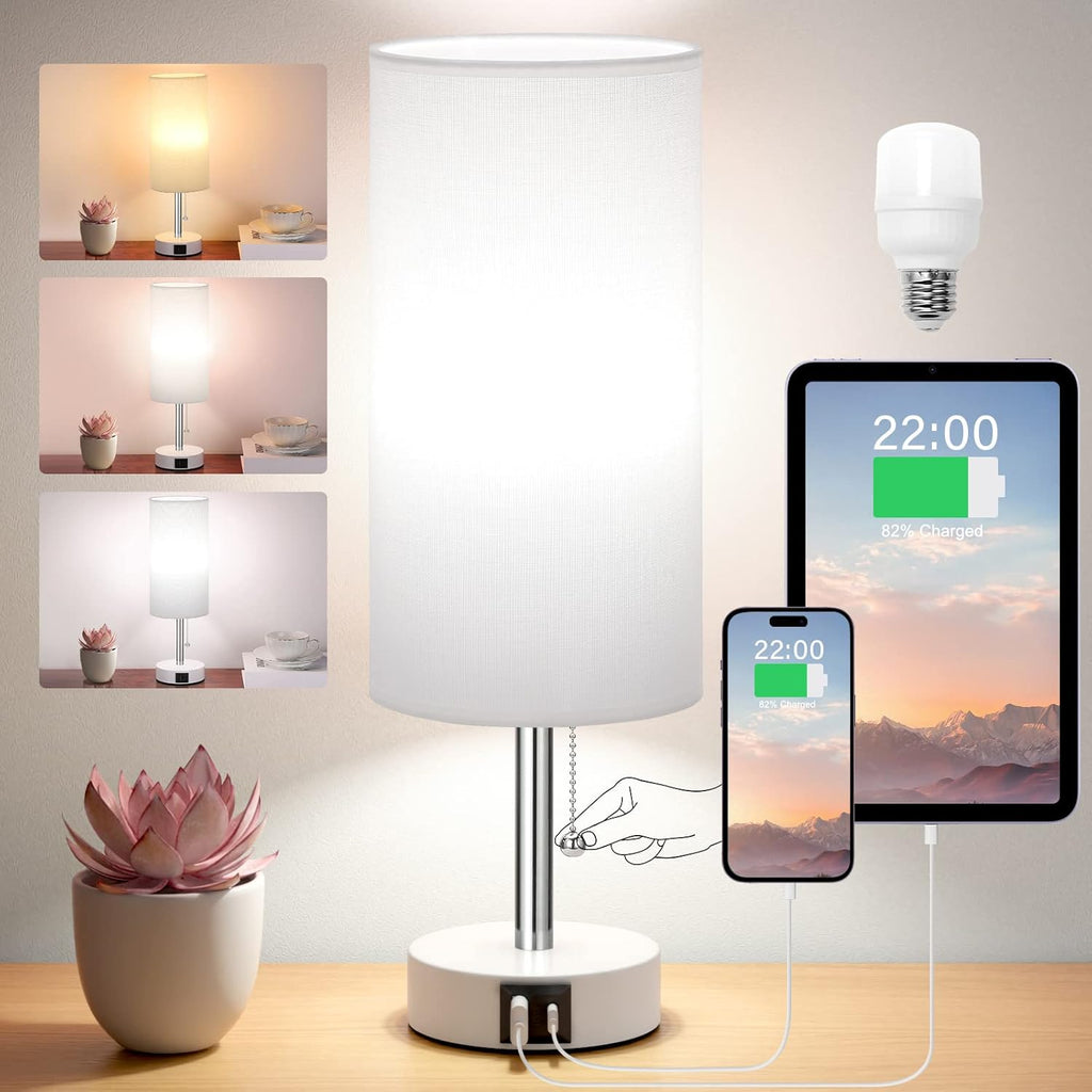 USB Gold Bedside Lamp - View 8