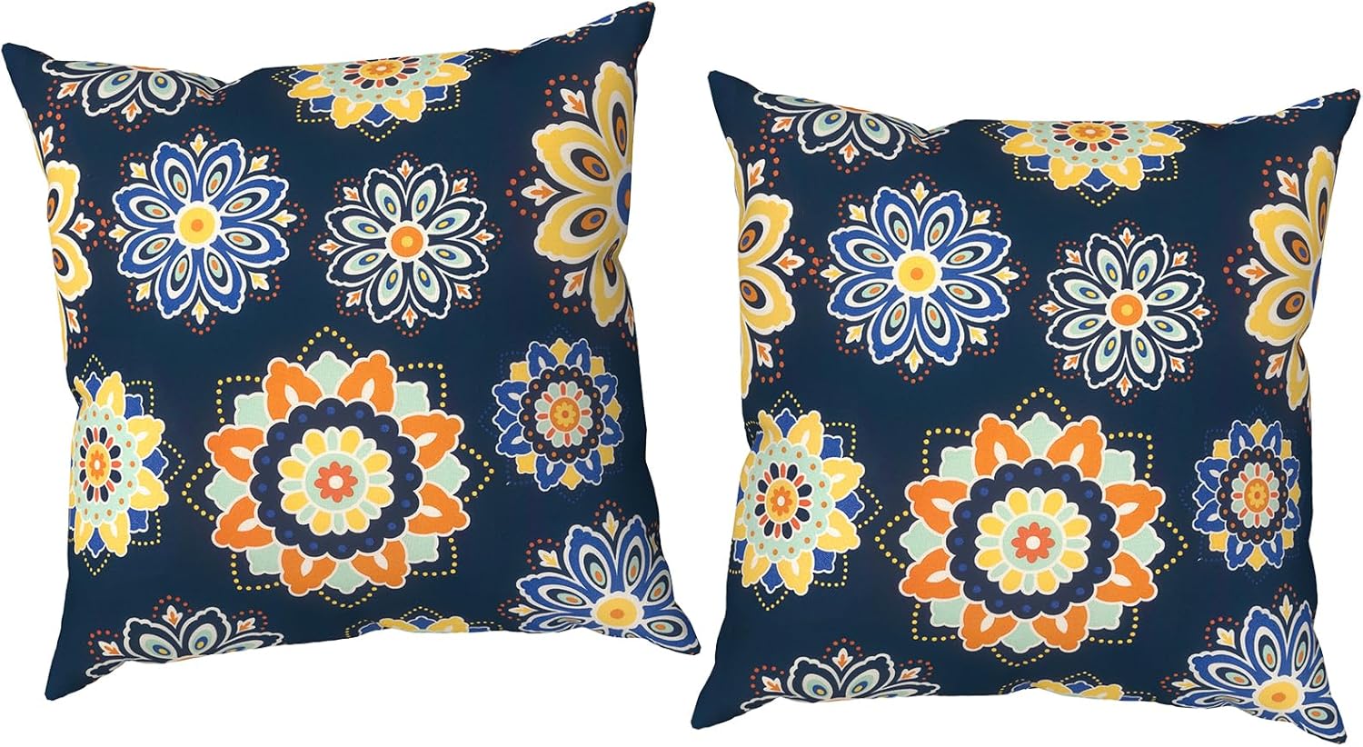 Vintage Modern Beige Throw Pillow Cover — 18" — 18" x 18" (Pack of 2)