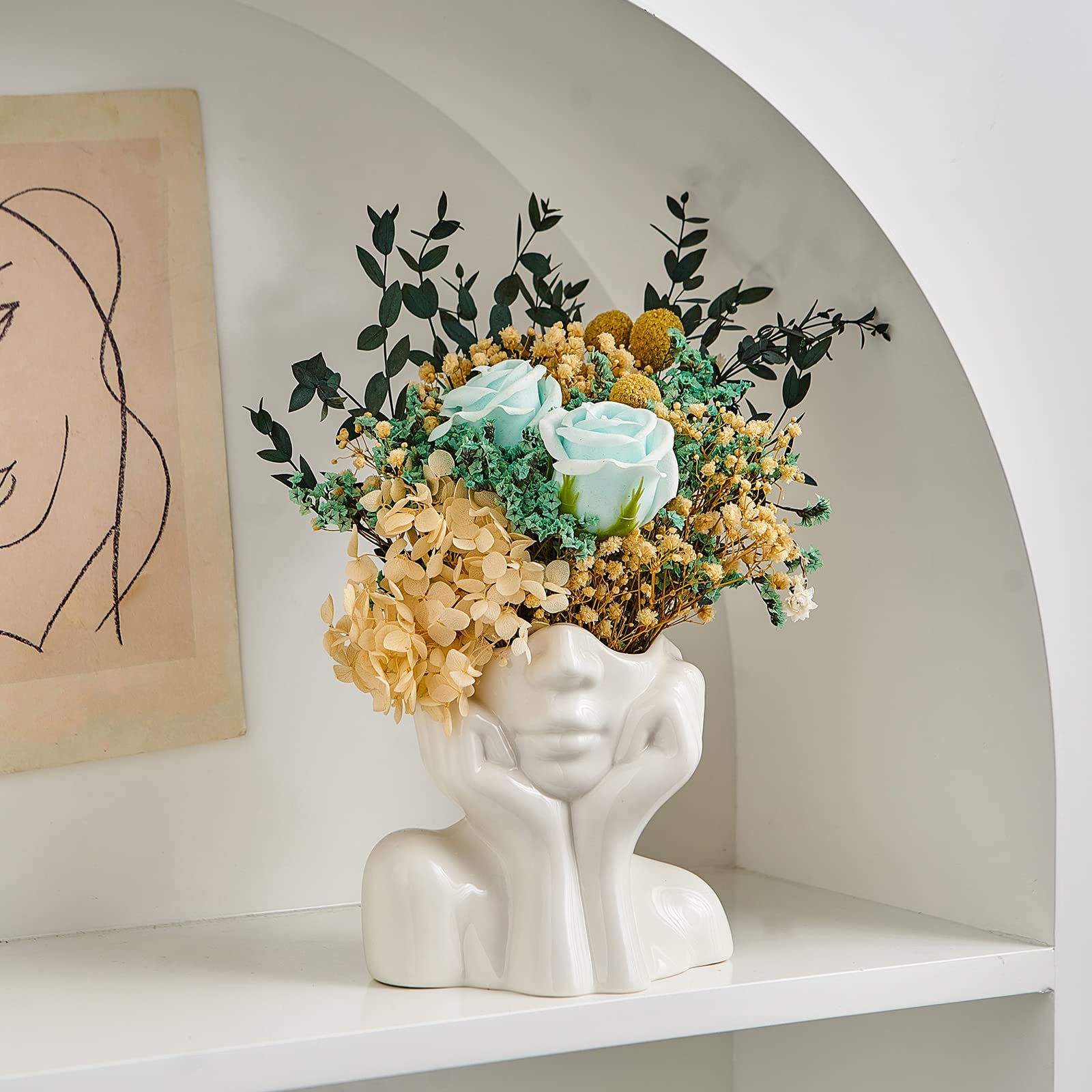 Modern Ceramic Flower Vase — 5.3"