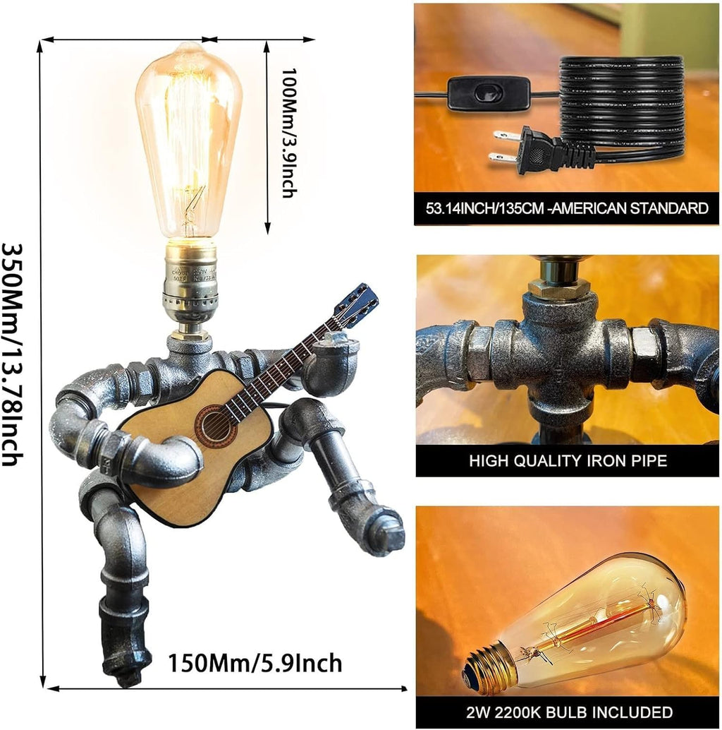 Adjustable Brown Desk Lamp - View 3