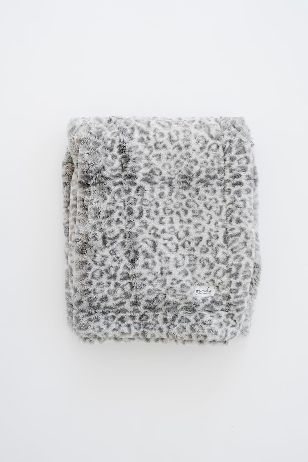 Modern Blue Throw Pillow — 60" — Snow Leopard