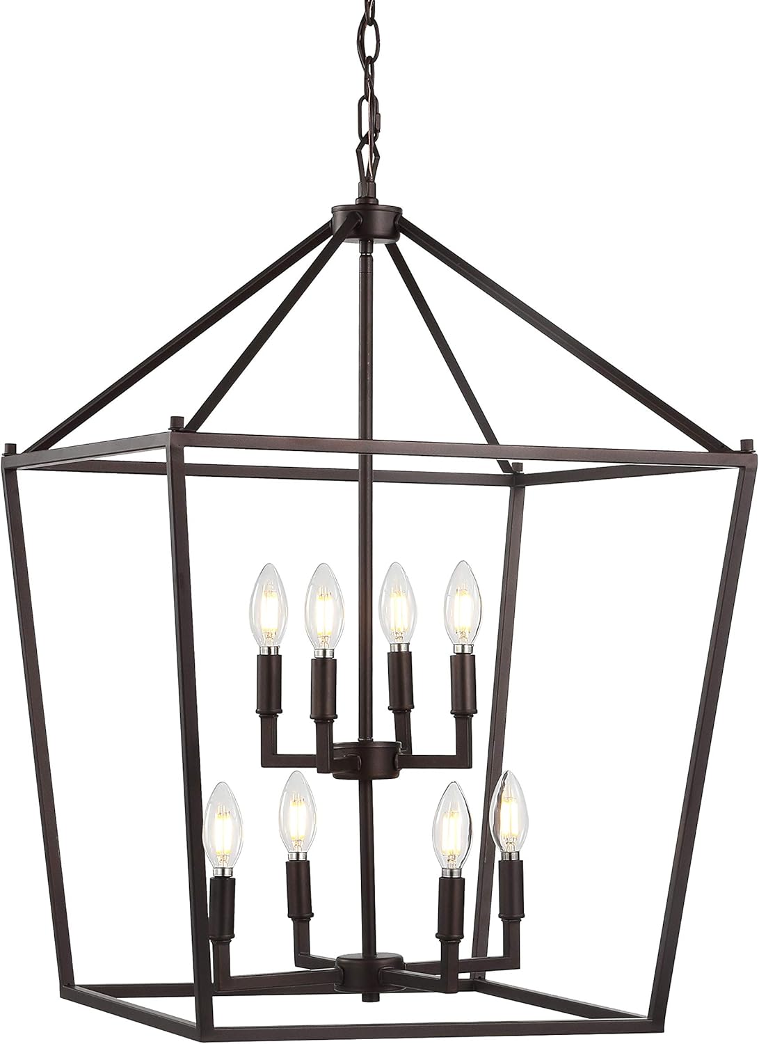 Antique Farmhouse Gold LED Bulb — 4-Light — 20"