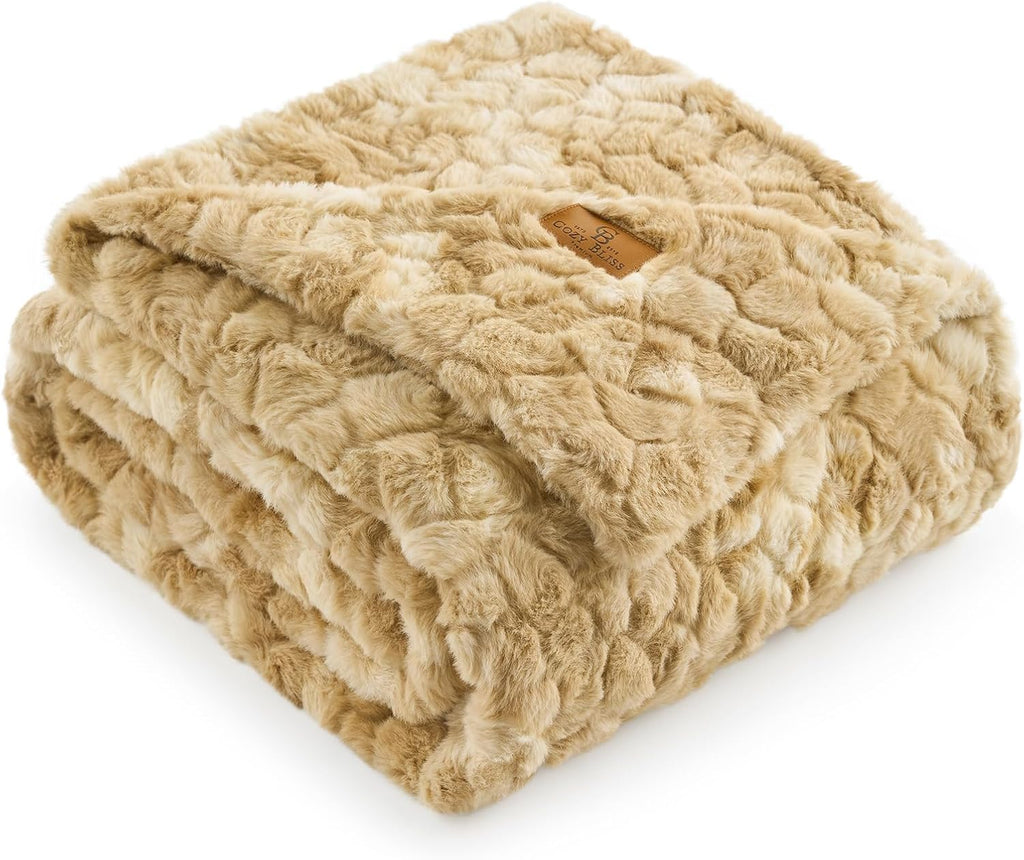 Beige Throw Pillow — 55" — Tie-dye Khaki