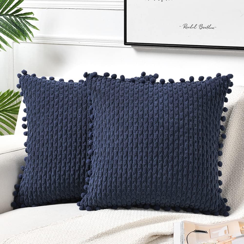 Boho Beige Throw Pillow Cover — 18" — 24" x 24" (Pack of 2)