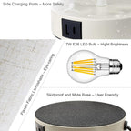 Dimmable Black Bedside Lamp — 15.75" - View 5