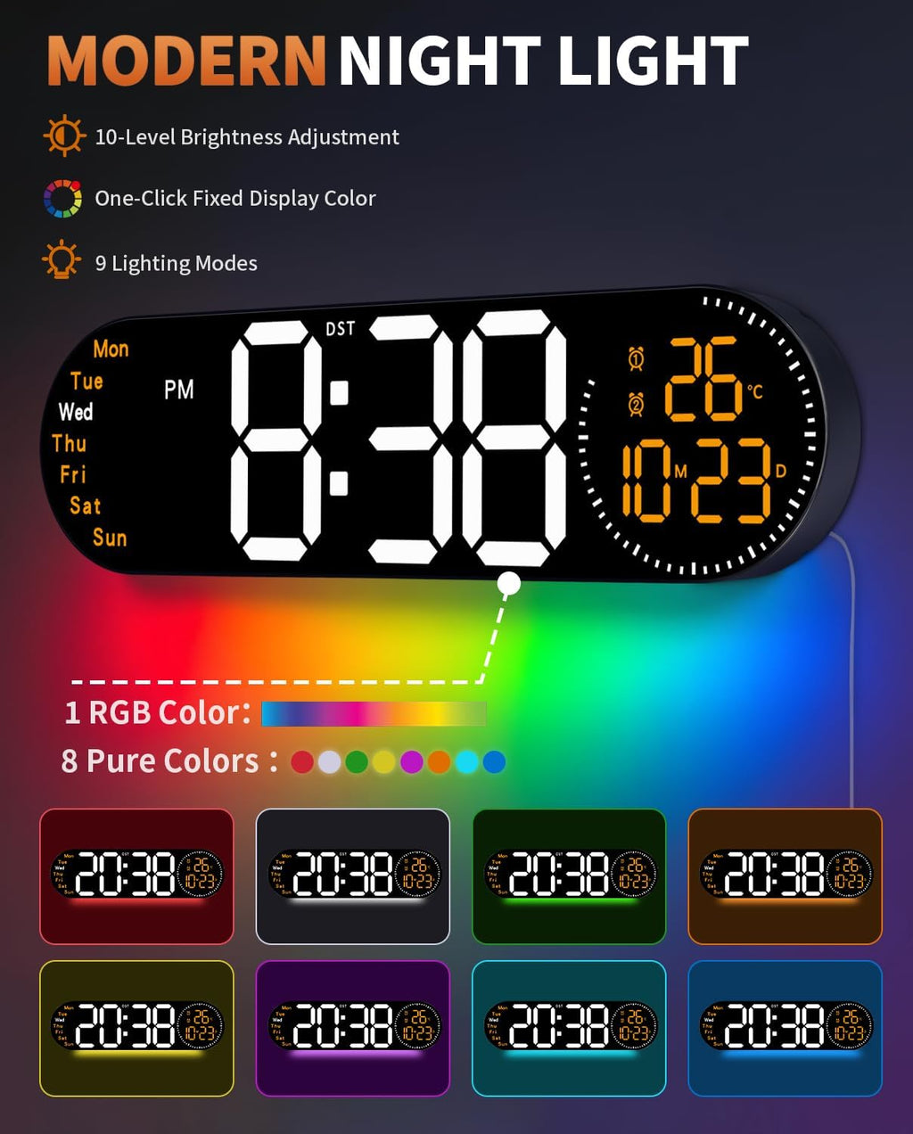 Color Changing Blue Table Lamp — 2" - View 4