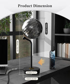 Dimmable Mid-Century Glass Table Lamp - View 2