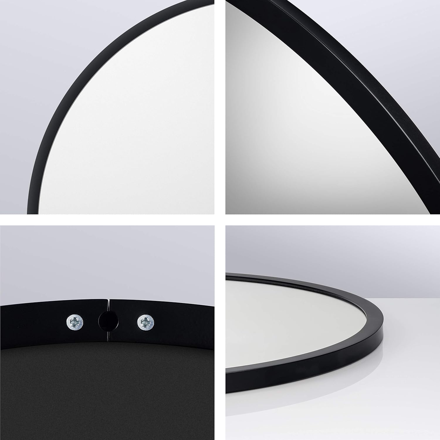 Luxe Black Wall Mirror — 33.2" - View 5