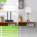 Dimmable Modern Beige Desk Lamp - View 5