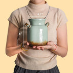 Boho Brown Flower Vase — 6" - View 5