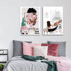 Framed Modern Fabric Wall Decor — 16" - View 7