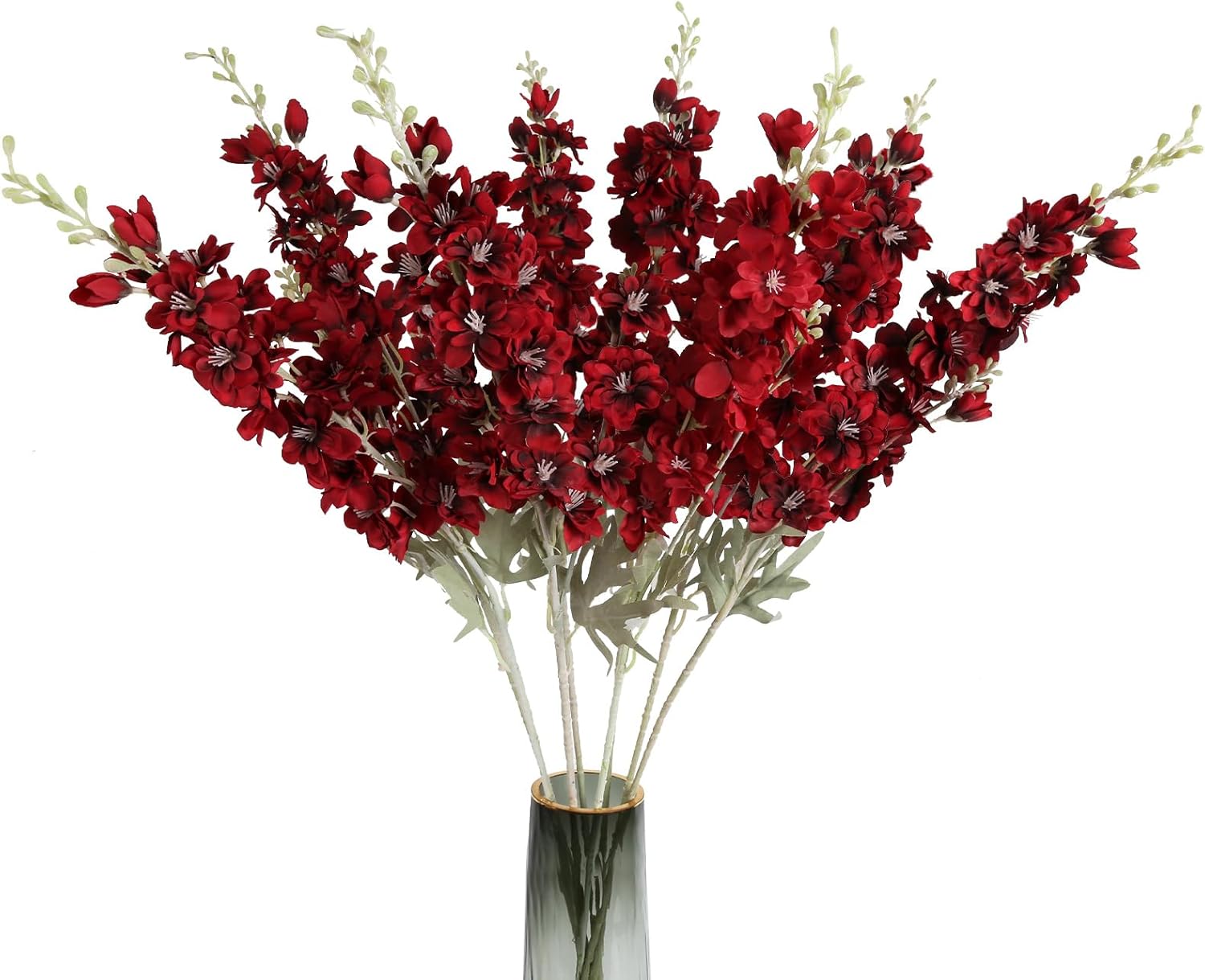 Blue Artificial Flowers — Red