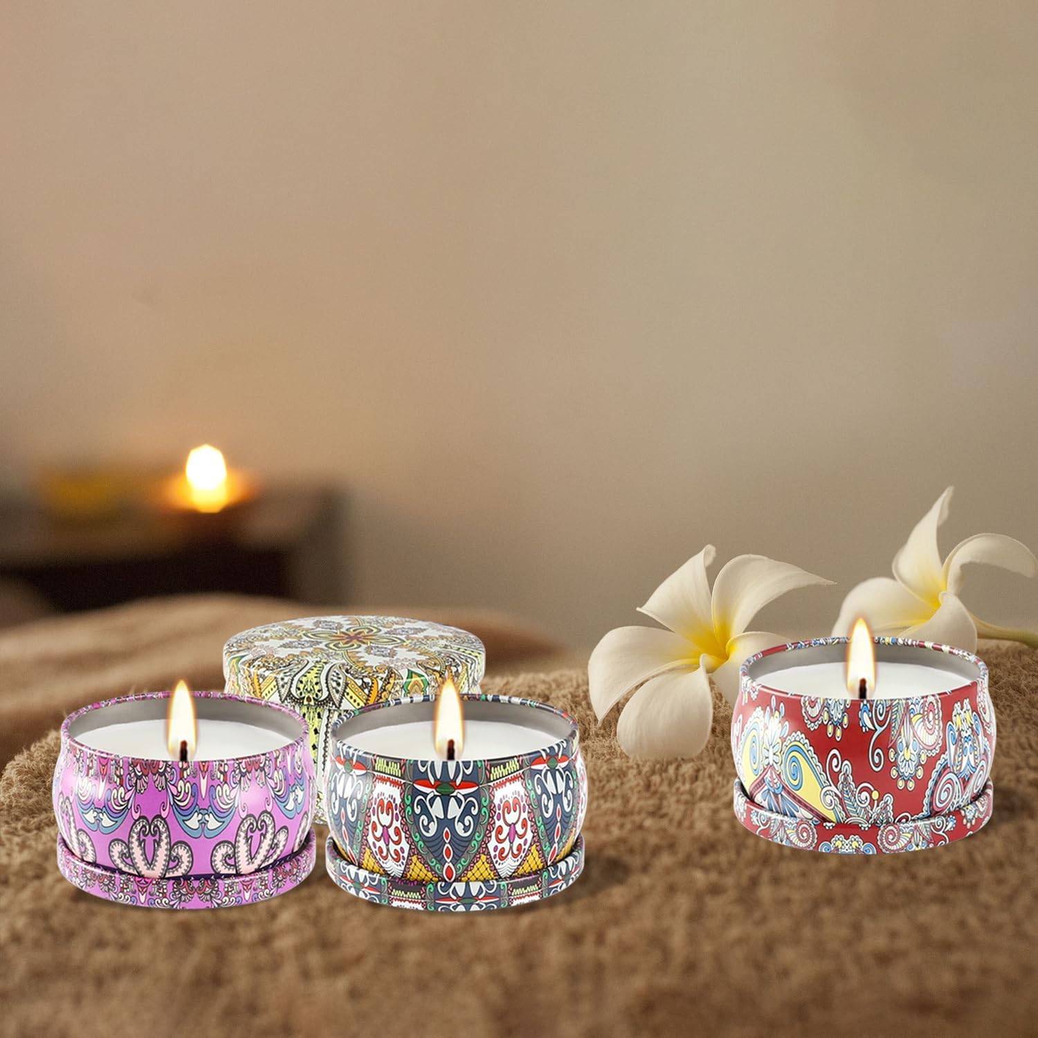 Soy Wax Metal Scented Candle - View 6