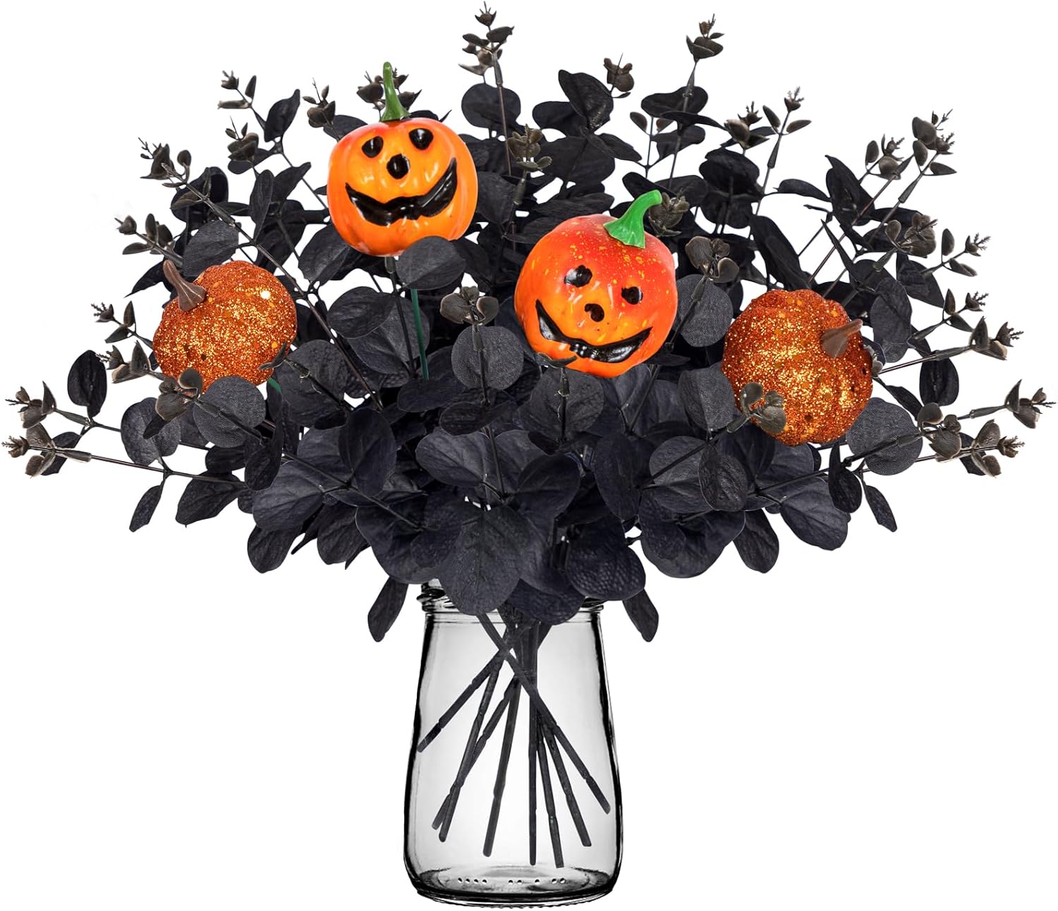 Fabric Artificial Plant — halloween with pumpkin
