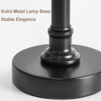 Black Bedside Lamp — 19.5" - View 6