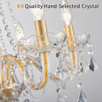 Adjustable Luxe Black Chandelier — 27" - View 5
