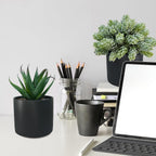 Black Artificial Plant — Set of 3 - View 7