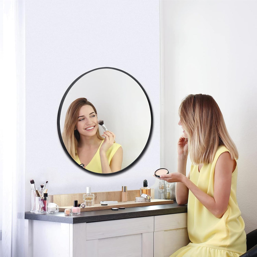 Metal Round Mirror — 24" - View 4