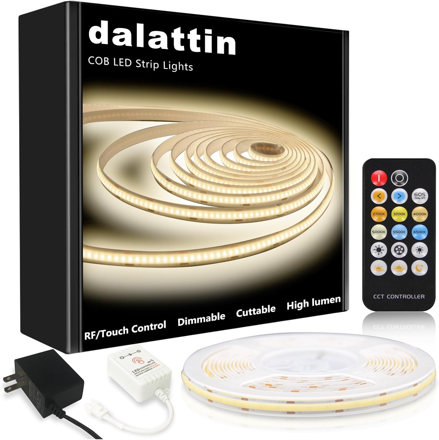 Beige LED Strip Light — 4000K Natural White