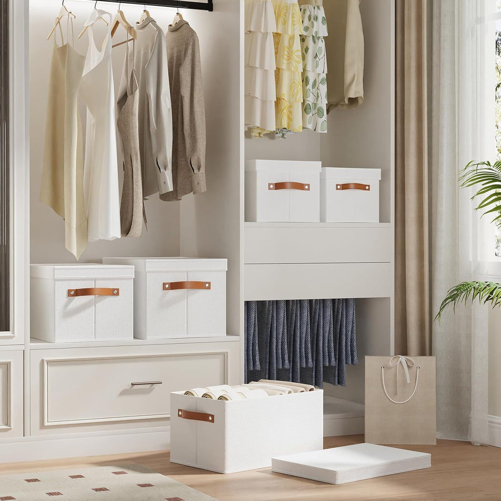 Beige Storage Bin — 13" - View 3