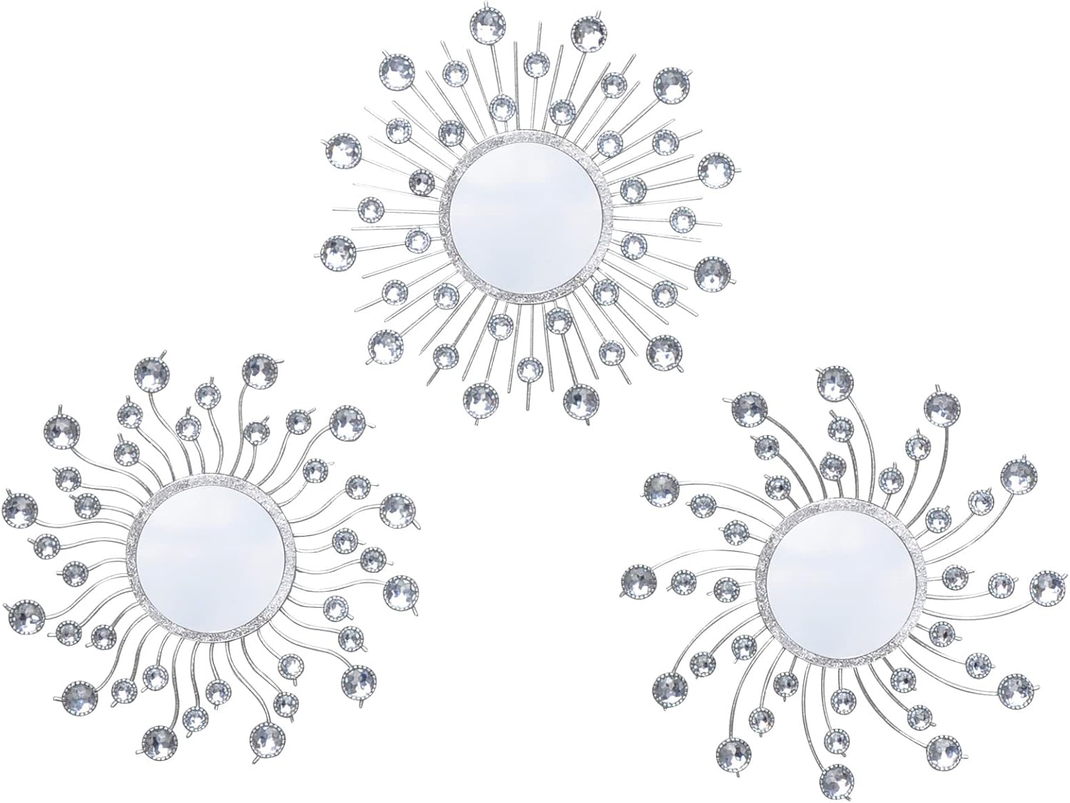 Luxe Gold Mirror — Set of 3 — Silver Mirror