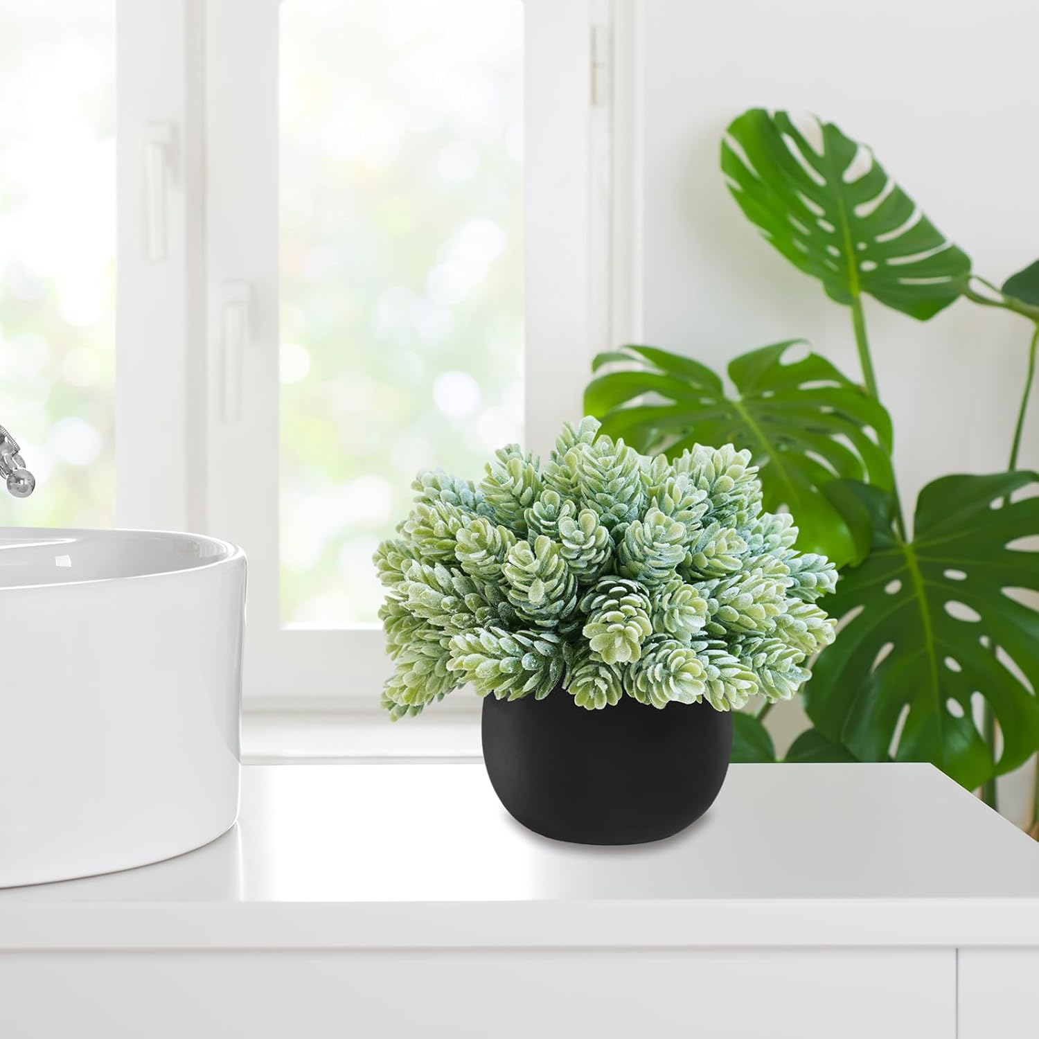 Black Artificial Plant — Set of 3 - View 8