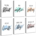 Beige Framed Wall Art — 12" — Motivvational Wall Art - White