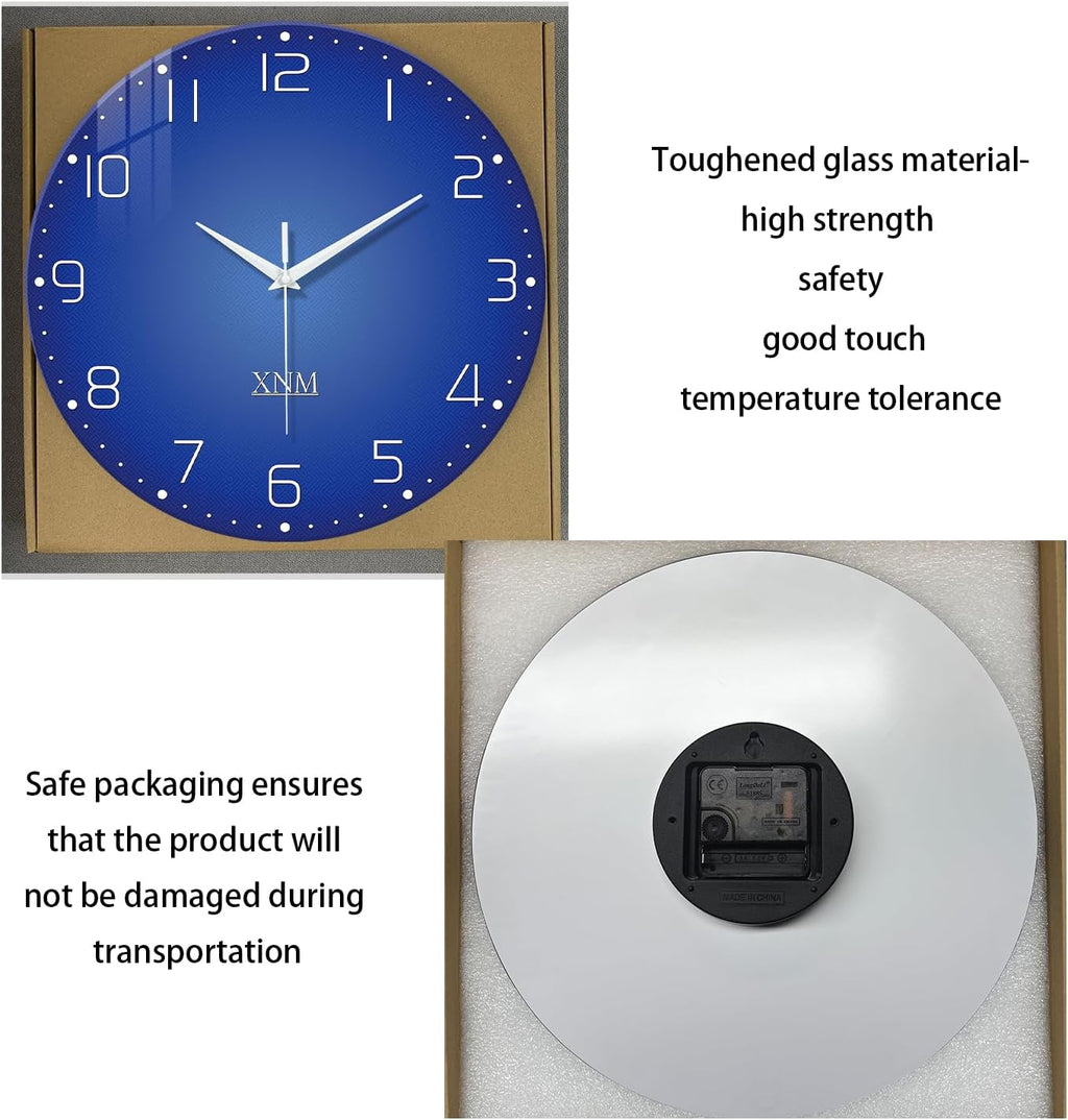 Battery Operated Modern Black Wall Clock — 24" - View 6