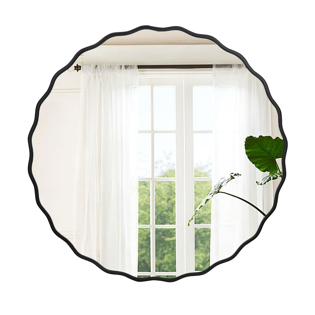 Round Black Mirror — 24"