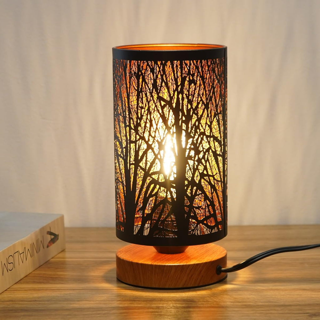 Dimmable Farmhouse Metal Bedside Lamp - View 6