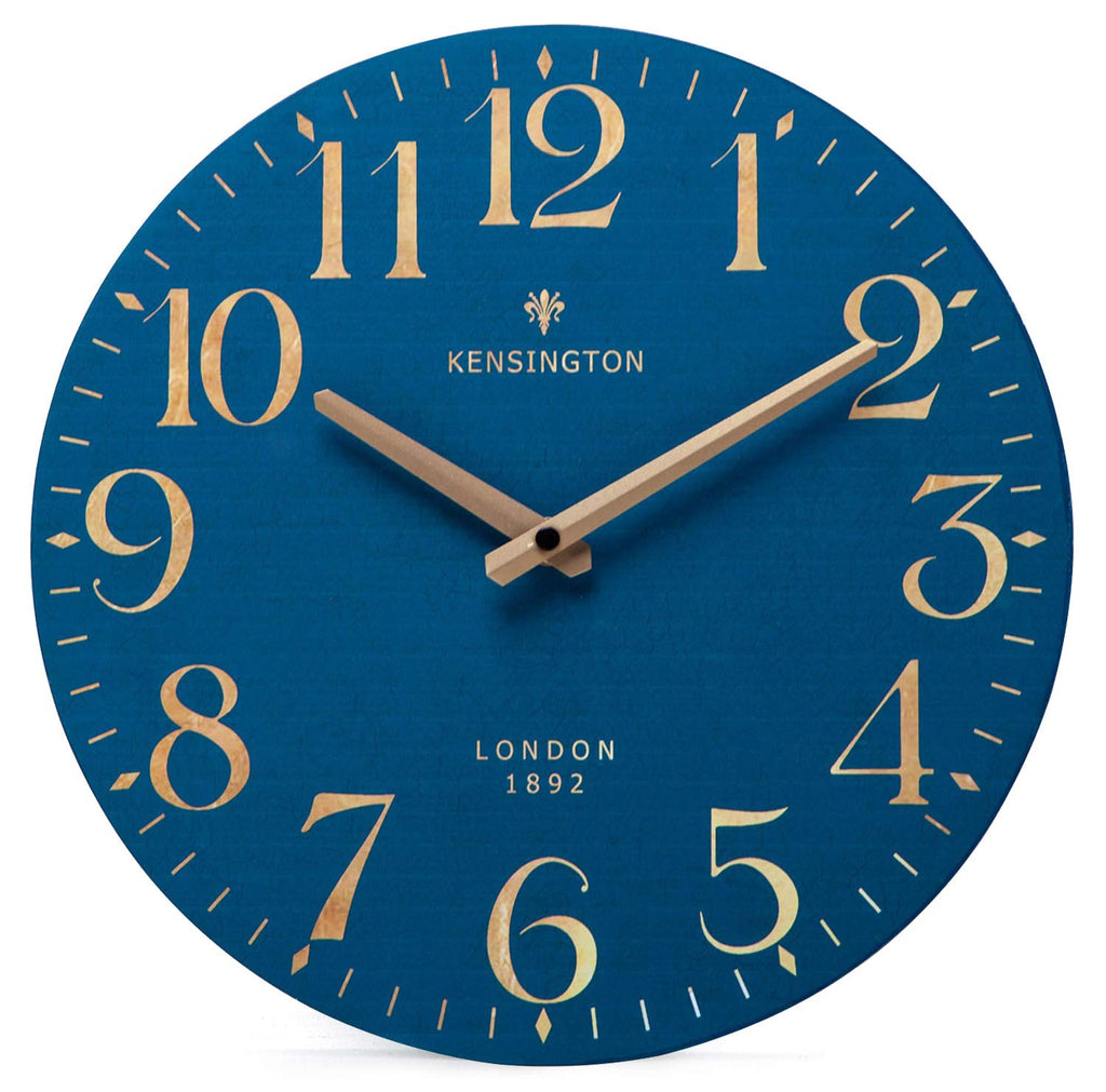 Battery Operated Beige Wall Clock — 12"