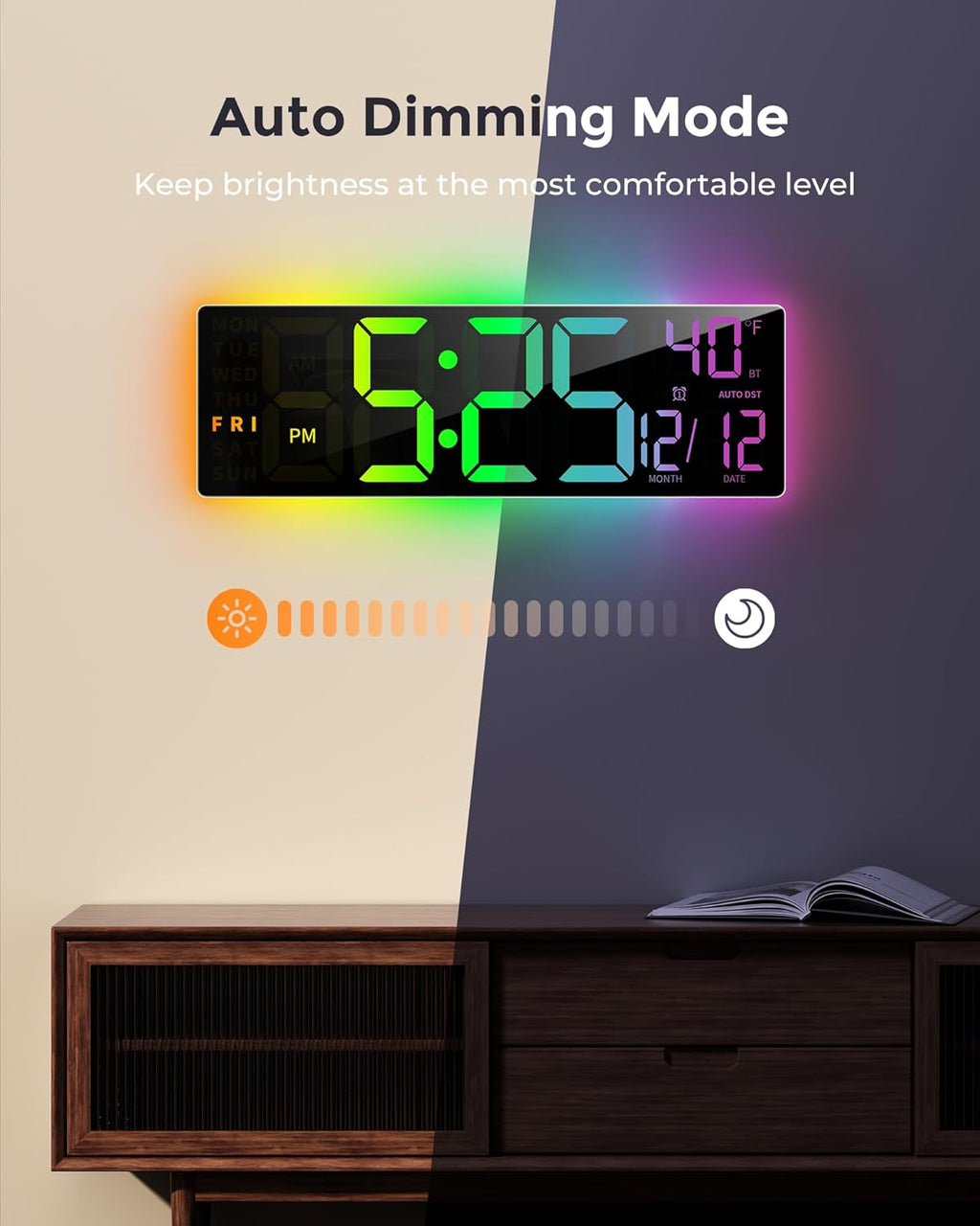 RGB Wall Clock — 16.5" - View 7