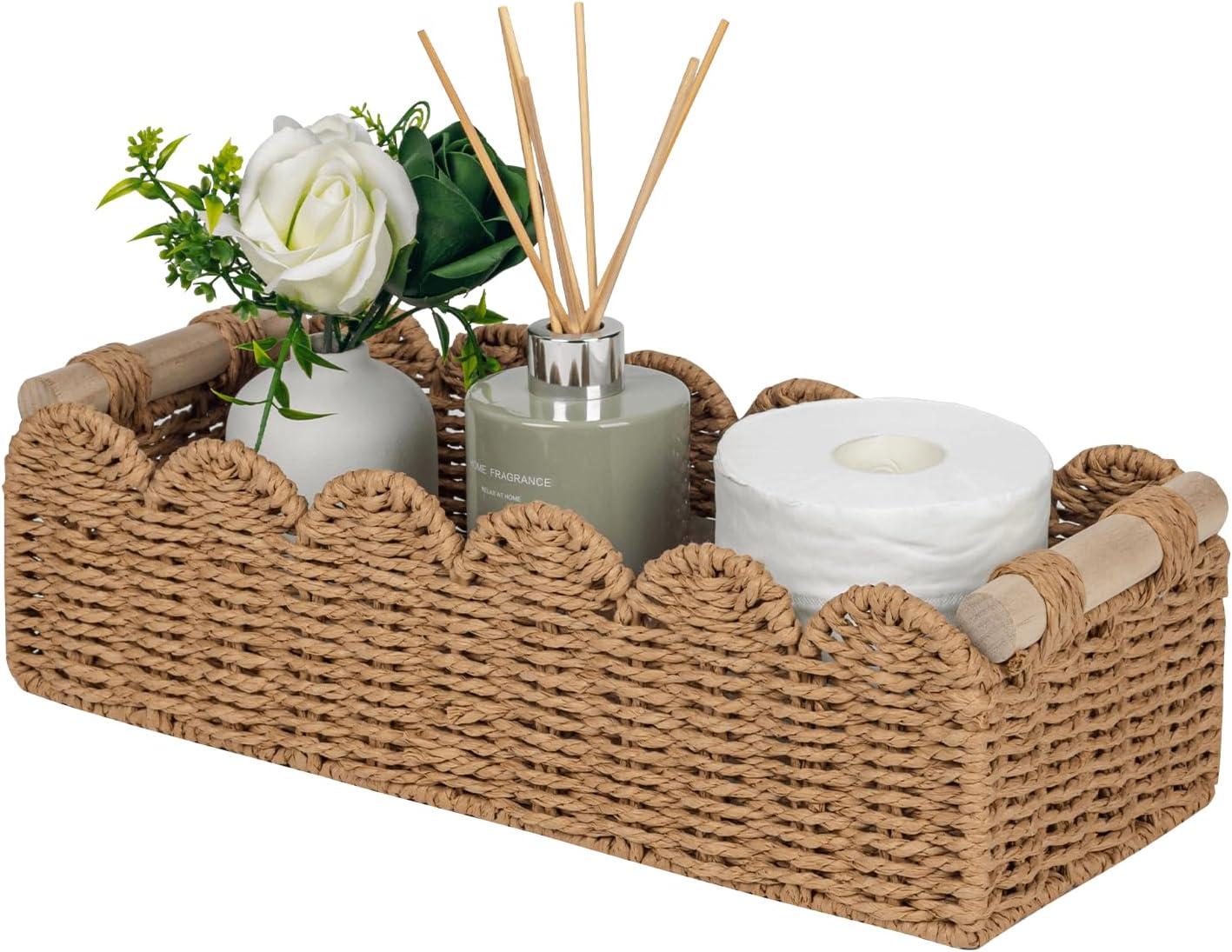 Beige Storage Basket — 14" — Neutral