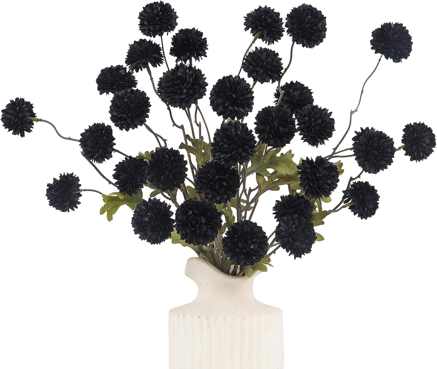 Beige Artificial Flowers — 6pcs