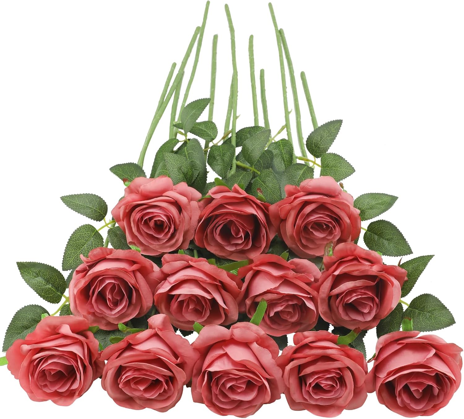 Black Artificial Flowers — Coral Pink