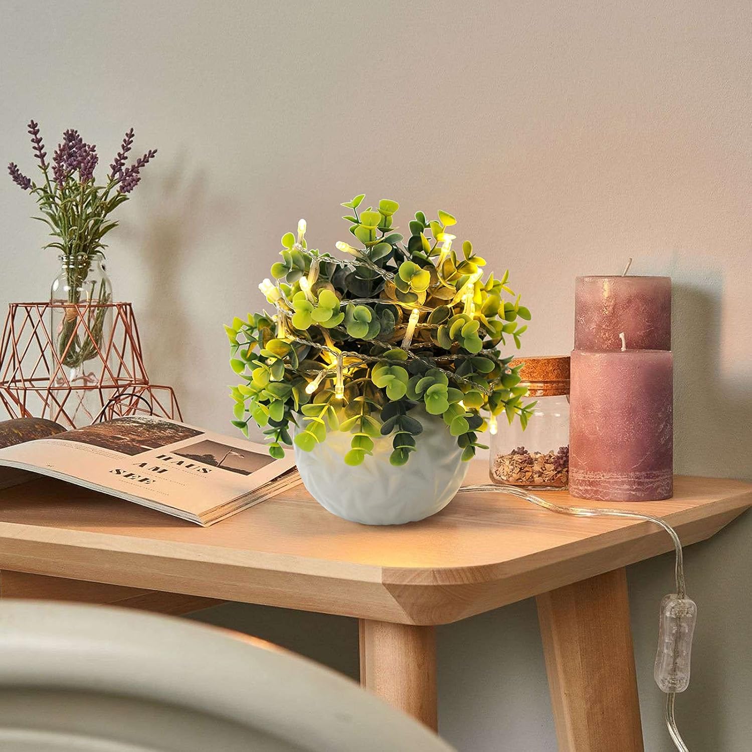 Wood Faux Plant - View 3