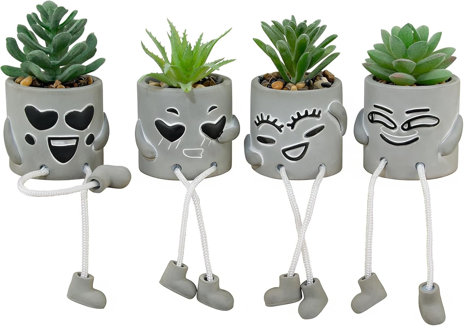 Green Faux Plant — 4small-smile-green