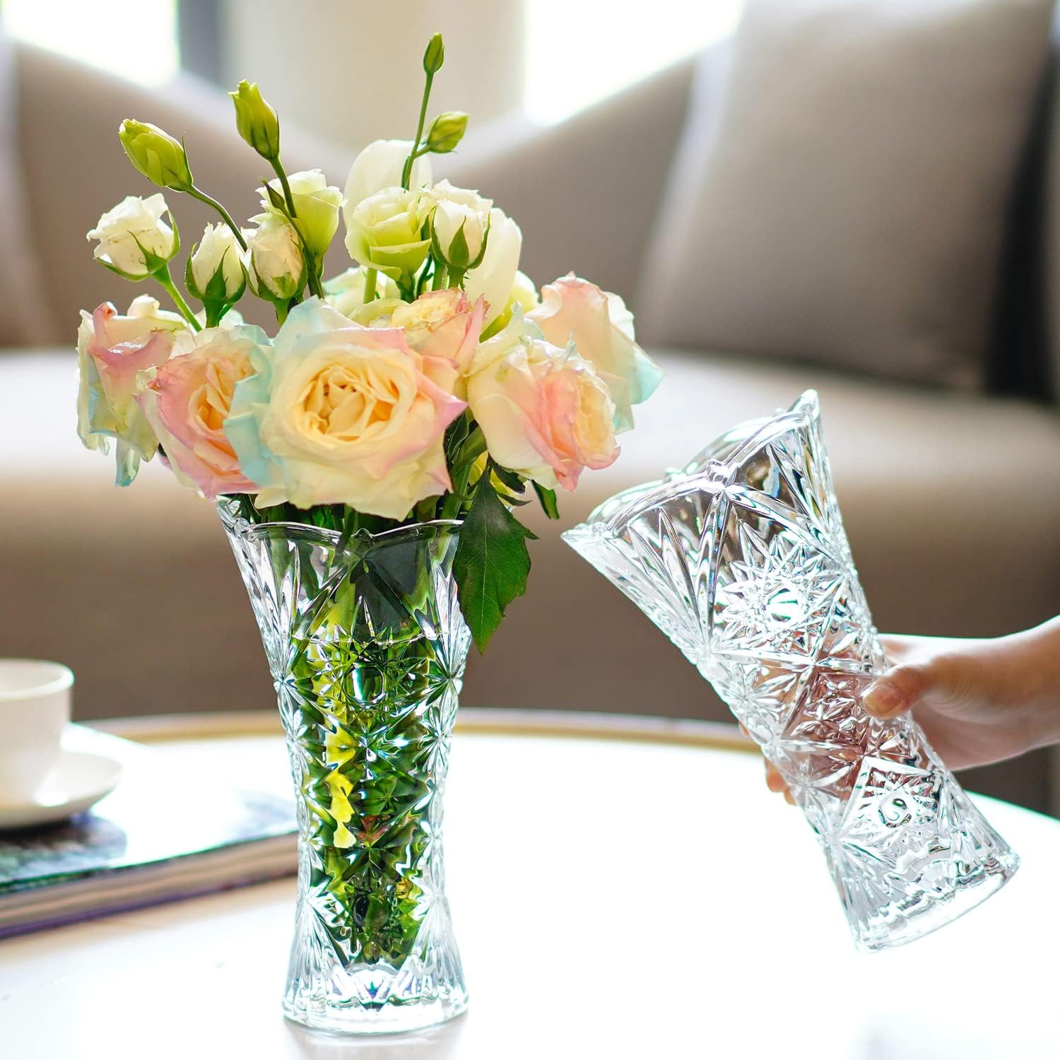 Luxe Glass Flower Vase — 9.2" - View 4