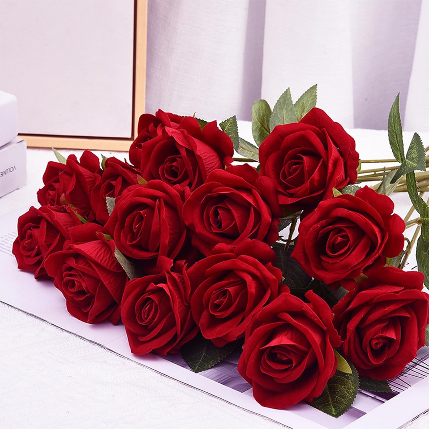 Velvet Luxe Black Artificial Flowers - View 3