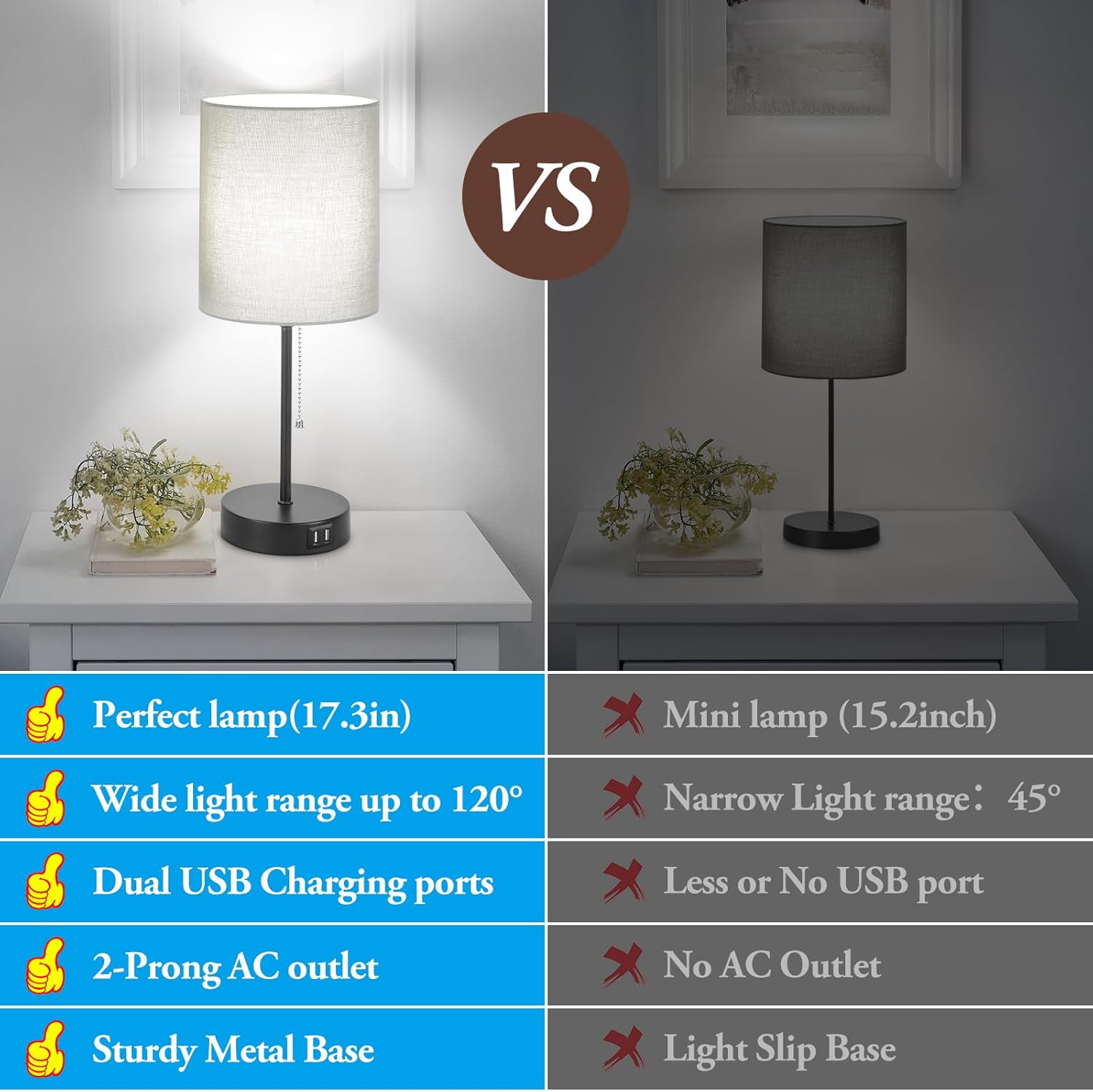 USB Black Desk Lamp — Set of 2 - View 2