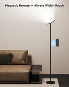Dimmable Modern Black Floor Lamp — 69" - View 6