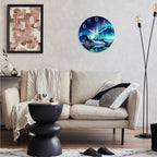 Battery Operated Modern Black Wall Clock — 12" - View 2