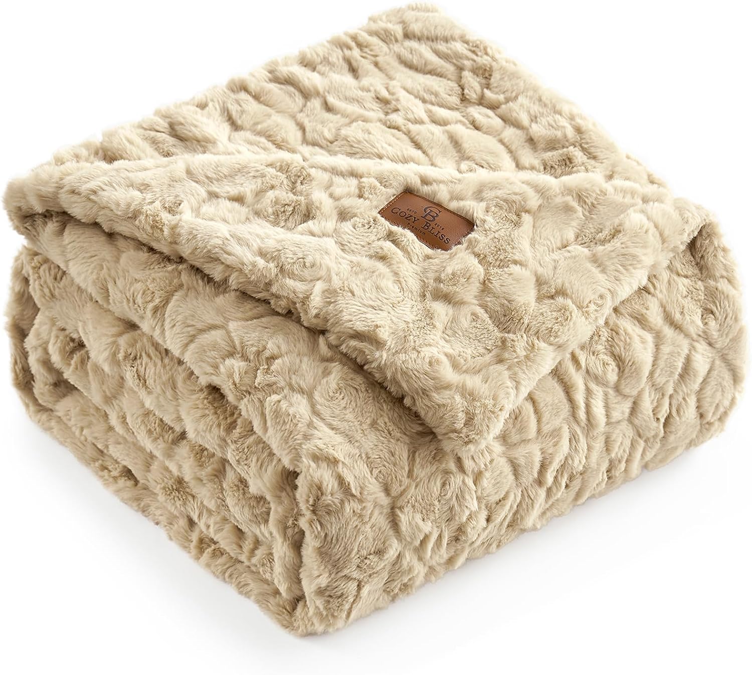Beige Throw Pillow — 55" — Khaki