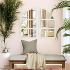 Rectangular Farmhouse Glass Wall Mirror — Set of 2 - View 2