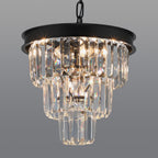 Luxe Black Chandelier — 12"