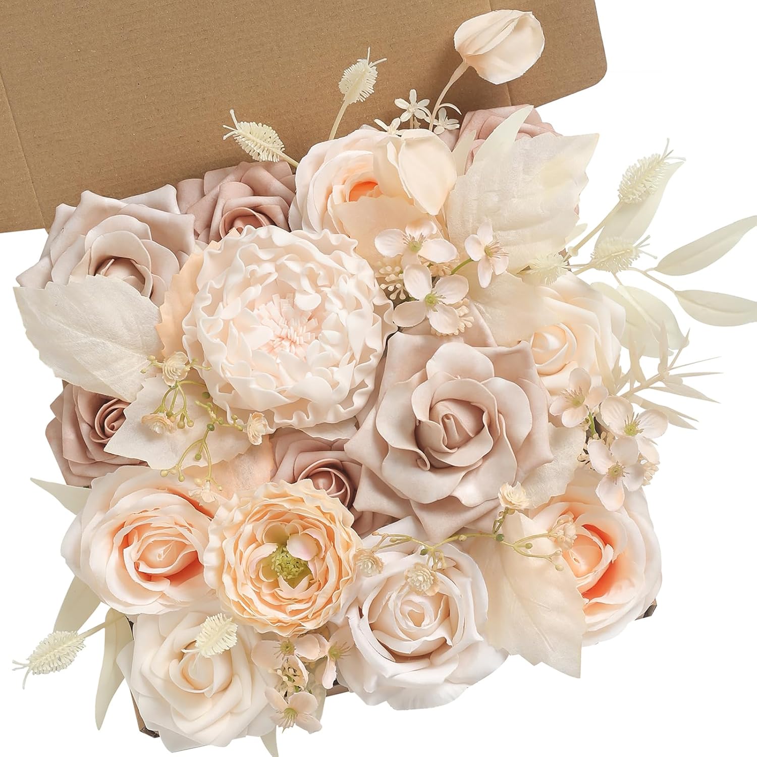 Blue Artificial Flowers — Gradient Champagne