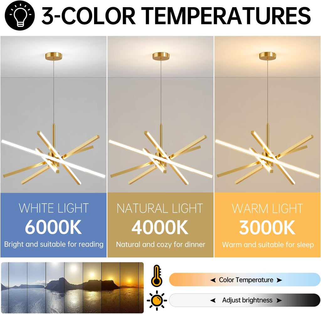 Dimmable Luxe Black Chandelier — 5" - View 2