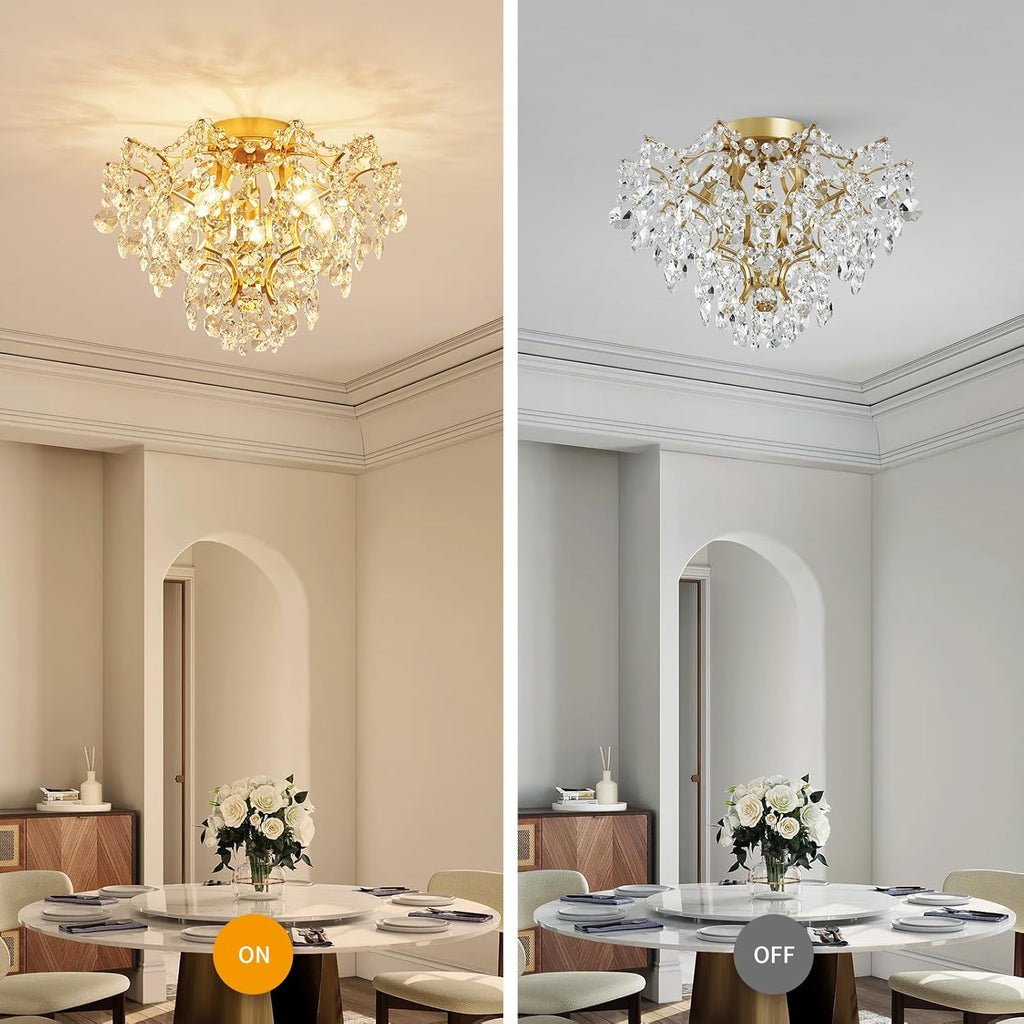 Luxe Black Chandelier — 5-Light - View 4